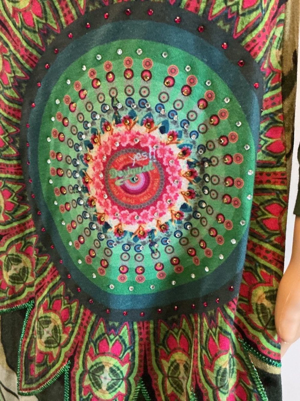 Desigual Dress Green Twist front S - Picture 4 of 8